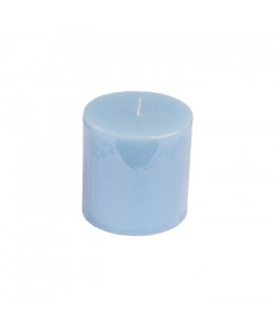 Bougie pilier parfum bleu océan H 10 cm