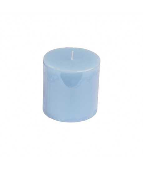 Bougie pilier parfum bleu océan H 10 cm