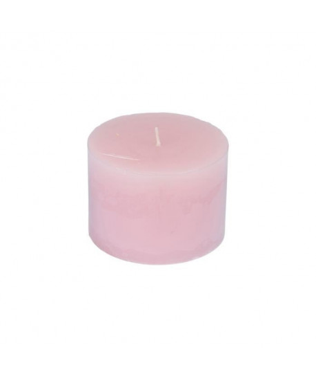 Bougie pilier parfum cannelle de ceylan H 7 cm Rose