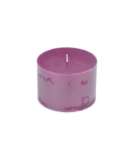 Bougie pilier parfum figue gourmande H 7 cm Violet