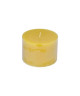 Bougie pilier parfum miel sauvage H 7 cm Jaune