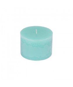 Bougie pilier parfum menthe givrée H 7 cm Bleu