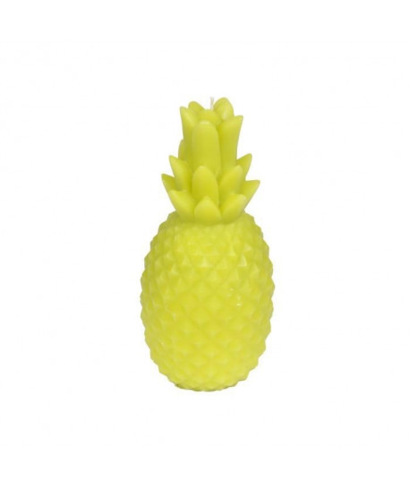 Bougie ananas H 20,5 cm Vert