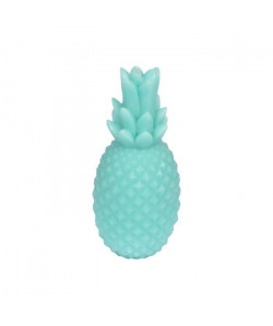 Bougie ananas H 20,5 cm Bleu