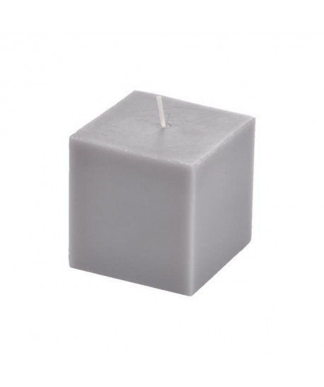 Bougie cube parfum musc H 7,5 cm Violet