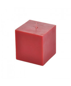 Bougie cube parfum fruits rouges H 7,5 cm