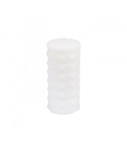 Bougie pilier H 13,8 cm Blanc