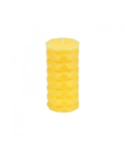 Bougie pilier H 13,8 cm Jaune