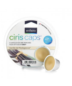 DEVINEAU Ciris Lot de 4 capsules de cire parfumée vanille de Madagascar