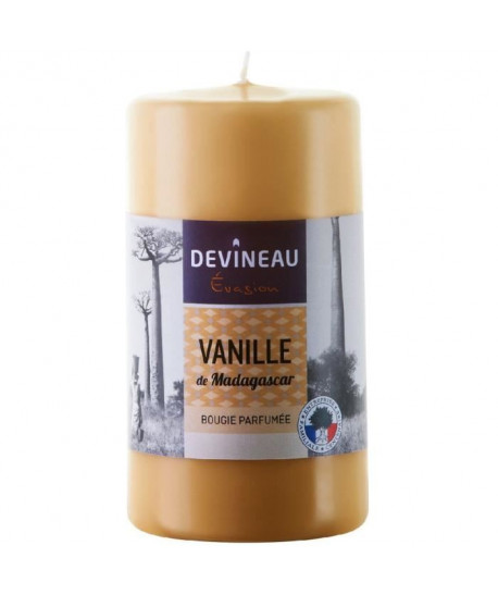 DEVINEAU Bougie cylindrique parfumée  Vanille de Madagascar