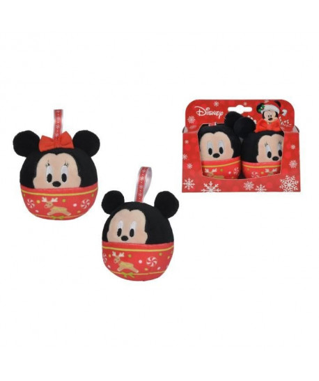 MICKEY MOUSE Boules de Noël Mickey et Minnie