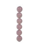 JLINE Lot de 6 boules de noël a paillettes diametre 6 cm rose