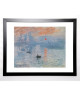 MONET CLAUDE Image encadrée Impression, soleil levant 67x87 cm Bleu