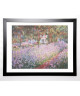 MONET CLAUDE Image encadrée Le jardin de Monet a Giverny 67x87 cm Rose