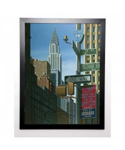 PEYRET ERIC Image encadrée Chrysler from 2nd Avenue 57x77 cm Multicolore