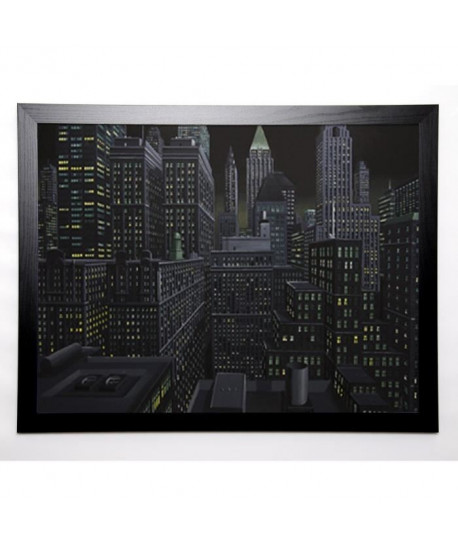 PEYRET ERIC Image encadrée South Manhattan night 67x87 cm Noir