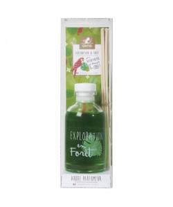 LE CHAT Diffuseur a froid Exploration en foret  100 ml  Parfum : foret tropicale  Couleur : vert