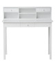 WHITE Bureau classique en bois blanc  L 100 cm