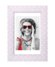 KID Cadre photo a pois 10x15 cm rose et blanc