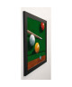 ROMERO Image encadrée Billards 57x57 cm Multicolore