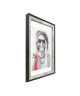 WOOD Cadre photo 21x29,7 cm gris, rouge et noir