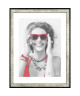 WOOD Cadre photo 30x40 cm gris, rouge et noir