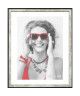 WOOD Cadre photo 40x50 cm gris, rouge et noir