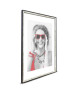 WOOD Cadre photo 50x70 cm gris, rouge et noir