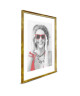 WOOD Cadre photo 50x70 cm miel, rouge et gris