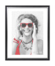 WOOD Cadre photo 40x50 cm noir, rouge et gris