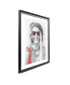 WOOD Cadre photo 40x50 cm noir, rouge et gris