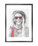 WOOD Cadre photo 50x70 cm noir, rouge et gris