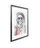 WOOD Cadre photo 50x70 cm noir, rouge et gris