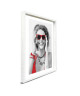 SCALLA Cadre photo moulure coffre 40x50 cm blanc