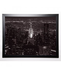 SETBOUN MICHEL Image encadrée Le Chrysler Building et l\'East River 57x77 cm Gris