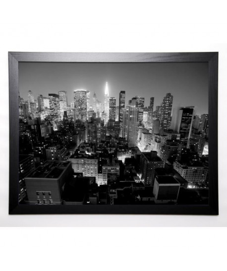 SETBOUN MICHEL Image encadrée Chrysler Building Manhattan Night 57x77 cm Gris