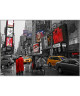 NYC Tableau déco 70x100 cm noir et rouge