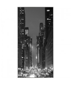 CITY Tableau déco 50x100 cm noir et blanc