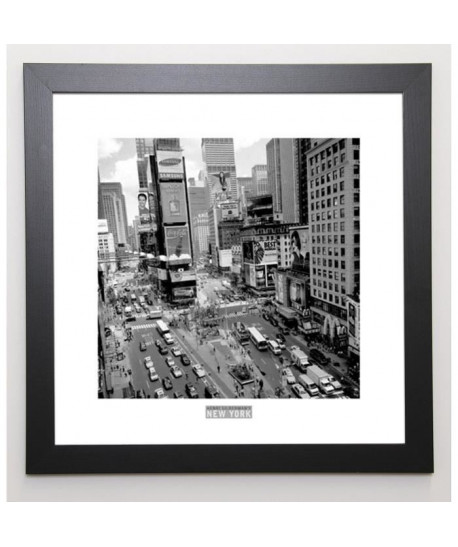 SILBERMAN Image encadrée Times Square Afternoon 57x57 cm Gris