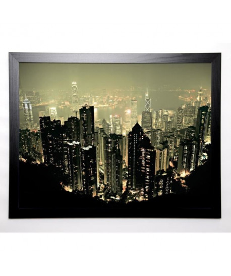 STAWIARZ MARCIN Image encadrée Hong Kong 67x87 cm Jaune