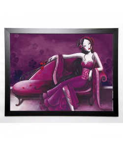 SYBILE Image encadrée Violine 57x77 cm Violet