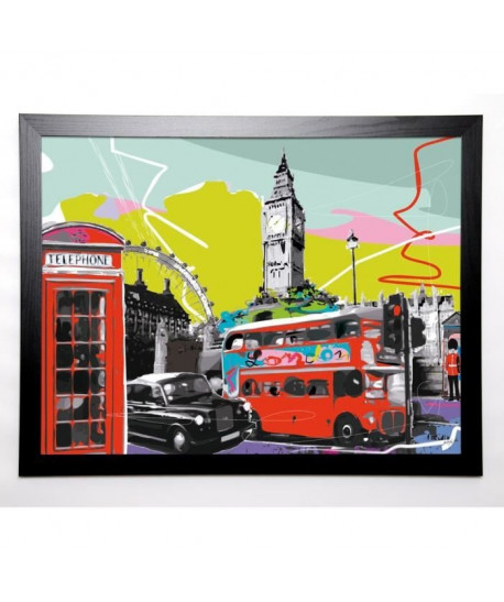 TANDEM Image encadrée Londres 67x87 cm Multicolore