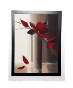 TRAMONI OLIVIER Image encadrée Bouquet rouge I 57x77 cm Beige