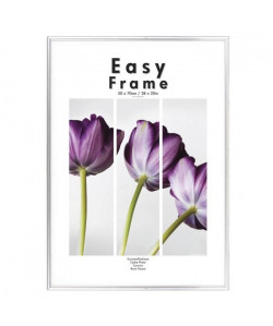 Cadre photo 50x70 cm plastique Argent