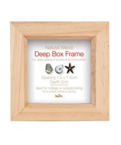 DEEP Cadre photo 7,5x7,5 cm  En bois naturel