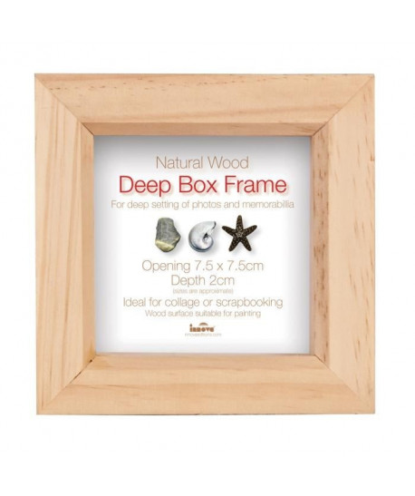 DEEP Cadre photo 7,5x7,5 cm  En bois naturel