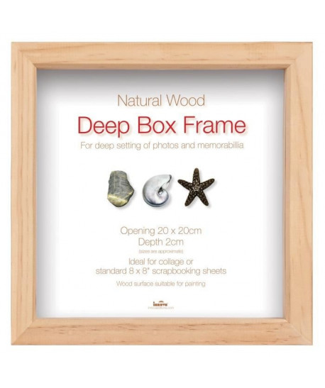 DEEP Cadre photo 20x20 cm  En bois naturel