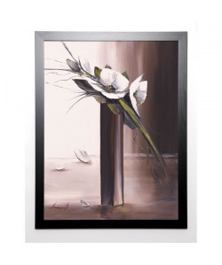 TRAMONI OLIVIER Image encadrée Bouquet blanc II 67x87 cm Marron