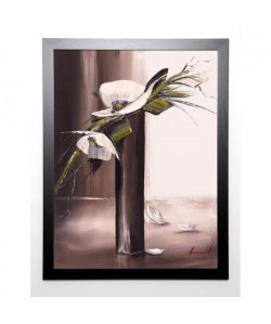 TRAMONI OLIVIER Image encadrée Bouquet blanc I 67x87 cm Marron