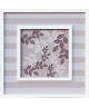 OPORTO FEUILLES Affiche double encadrement MDF 50x50 cm Blanc et creme